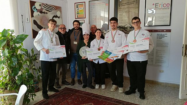 Gli alunni dell’Istituto Superiore “Florio” di Erice trionfano alla 9^ edizione dei Campionati della Cucina Italiana 