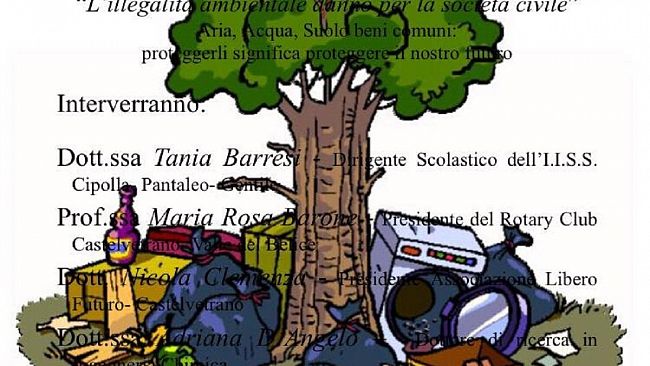 L’illegalità ambientale danno per la società civile. Se ne parla oggi al Liceo Cipolla