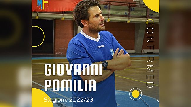Futsal Mazara, Giovanni Pomilia ancora al fianco di mister Bruno