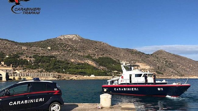 Favignana. Servizio coordinato di controllo dei Carabinieri