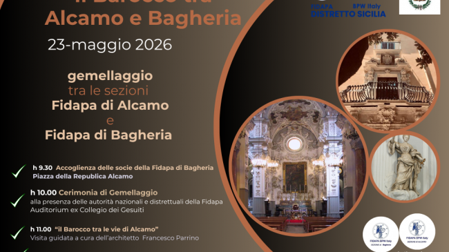 Gemellaggio Fidapa Alcamo-Bagheria sulla via del Barocco