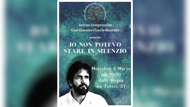 Trapani, all’I.C. ”G.G. Ciaccio Montalto” un evento in memoria di Mauro Rostagno