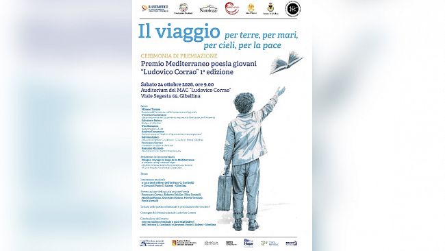 A Gibellina la prima edizione del Premio Mediterraneo Poesia Giovani Ludovico Corrao