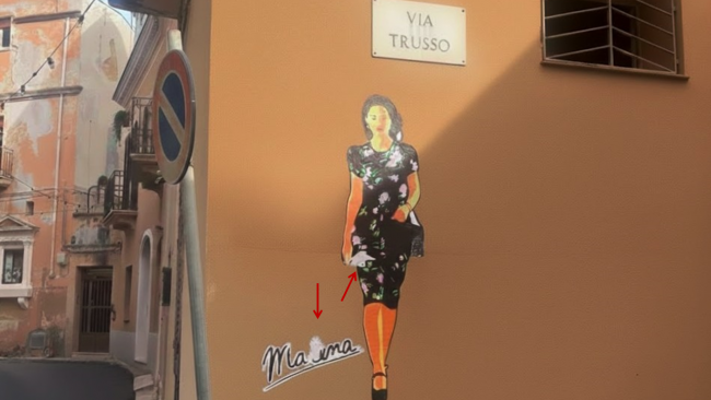 Vandalizzata la “Malena” di Manuel Parrinello, simbolo di rinascita urbana
