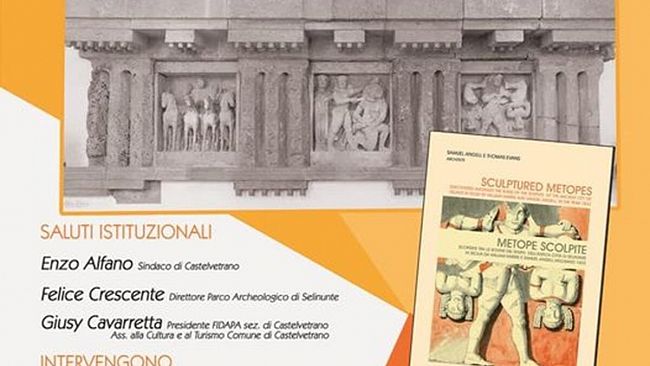 A Castelvetrano la presentazione del libro Metope Scolpite