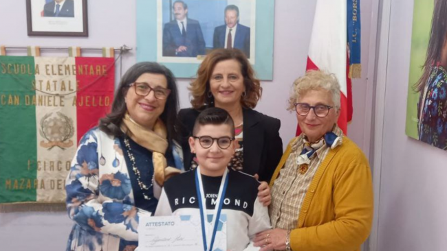 Mazara, I.C. Borsellino-Ajello: lo studente Paolo Gancitano si classifica al 1° posto nella cat. P3 ai Giochi Matematici