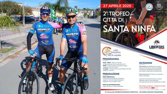 Ottimi risultati per i ciclisti Galfano e Artale della Ciclosport Mazara al 2° Trofeo Città di Santa Ninfa