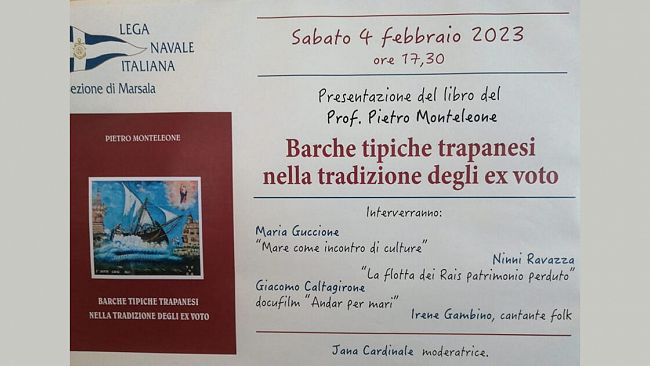 Presentazione del libro “Barche tipiche trapanesi nella tradizione degli ex voto