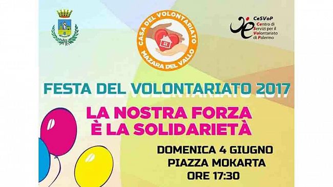 Mazara, Festa del Volontariato 2017 in Piazza Mokarta il 4 giugno