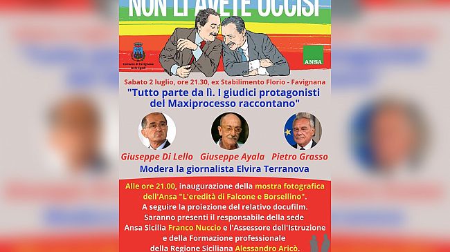 Favignana, i giudici protagonisti raccontano il Maxiprocesso