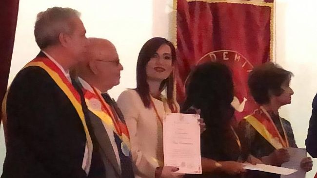 Premio Internazionale Morgantina, Diploma di Benemerenza per Bia Cusumano