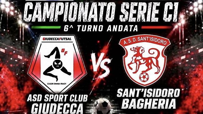 Calcio a 5: Sport Club Giudecca in vetta, sesta vittoria consecutiva