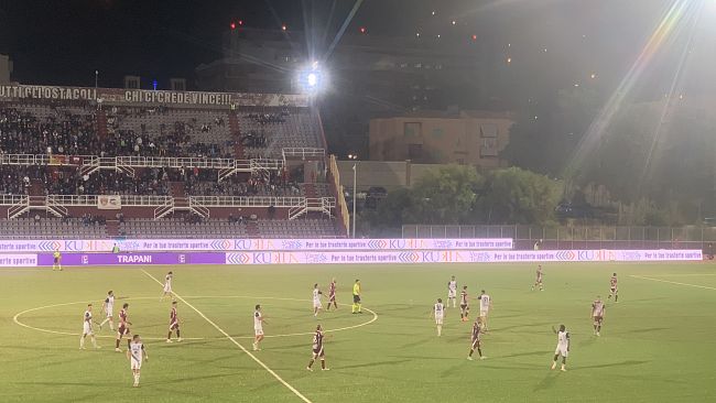 Trapani-Casertana 0-1, termina qui il campionato di entrambe le squadre