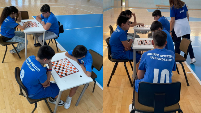 Mazara, I.C. Pirandello: conclusa la fase d'istituto del Campionato studentesco di dama italiana 