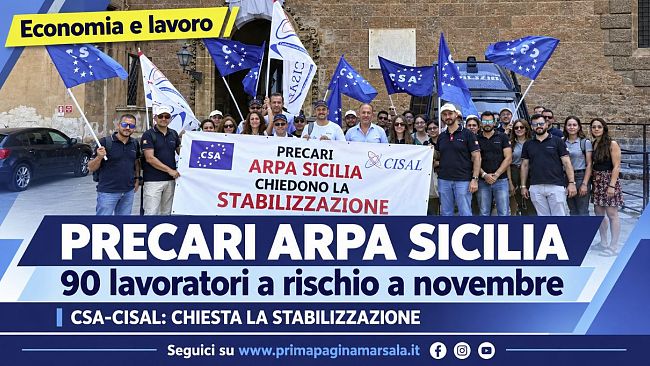 Csa-Cisal: “Arpa Sicilia, 90 precari rischiano il posto. A novembre scadono i contratti”