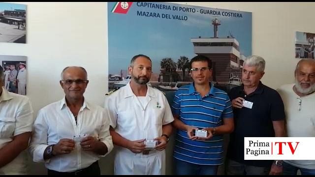 VIDEO – Le 10 regole per la sicurezza del diportista in una card. La presentazione alla Capitaneria di Porto di Mazara del Vallo