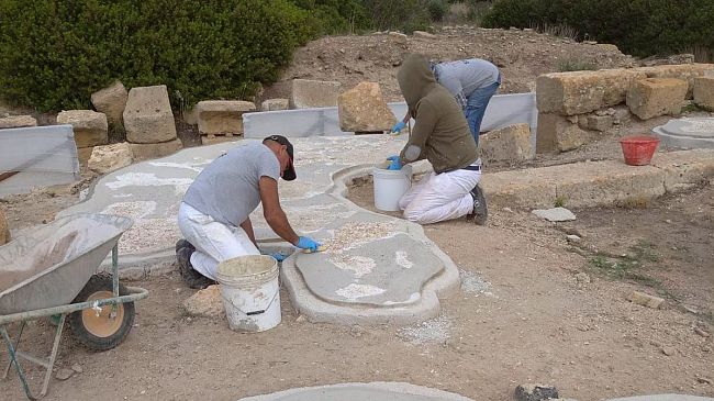 Mozia, proseguono i lavori di restauro dei reperti archeologici