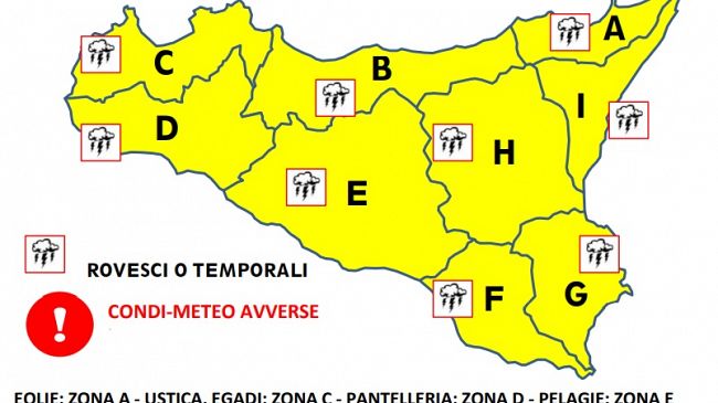 Mazara, Allerta meteo per le prossime ore. La nota del Comune 