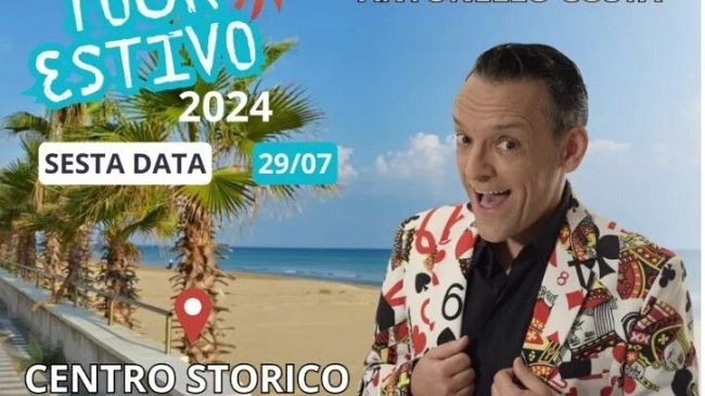 Antonello Costa e il suo Cabaret all’Insonnia Salotto Culturale a Tre Fontane