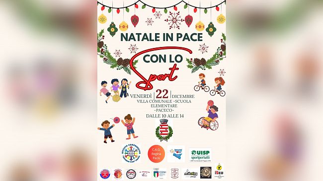 A Paceco si festeggia il “Natale in Pace con lo Sport”