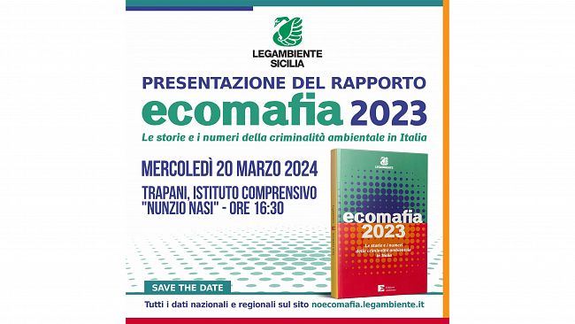 A Trapani la presentazione del “Rapporto Ecomafia 2023” di Legambiente 