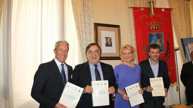 I sindaci Orlando, Adamo, Damiano e Burrafato firmano un accordo per la Piattaforma strategica della Sicilia Occidentale