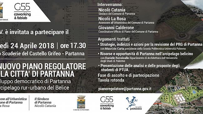 Partanna, oggi pomeriggio una tavola rotonda per progettare il nuovo Piano regolatore