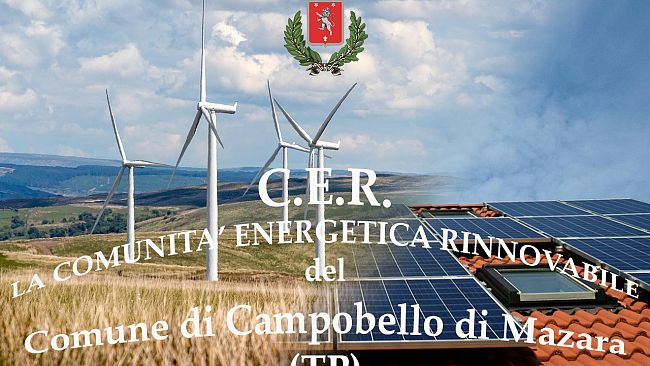 Campobello, comunità energetica rinnovabile: l'Amministrazione invita cittadini e imprese ad aderire 