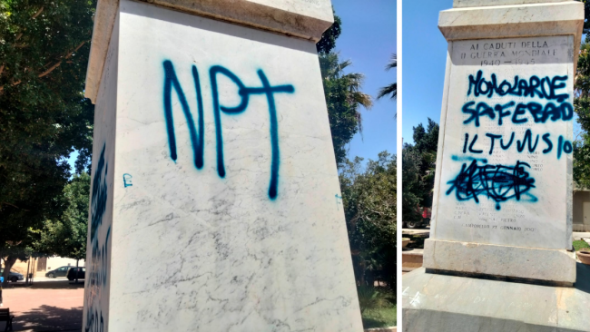 Atto vandalico al Milite Ignoto: la condanna del Sindaco Castiglione