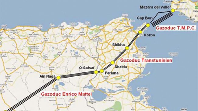 Mazara, Gasdotto 
