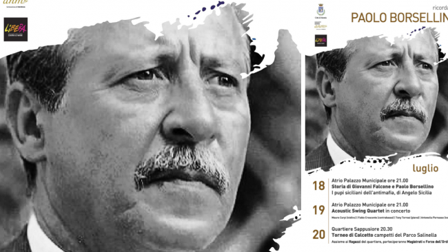 Marsala, eventi: nel ricordo del giudice Borsellino e degli agenti della scorta