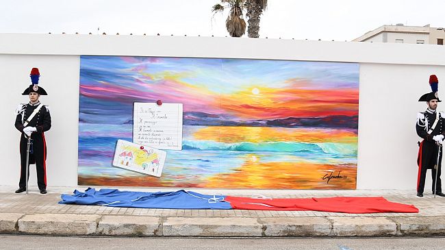 Trapani, inaugurato il dipinto in ricordo delle vittime innocenti di mafia