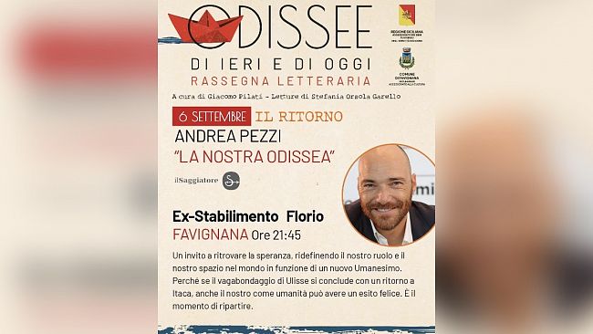 Favignana, Andrea Pezzi chiude “Odissee di ieri e di oggi”