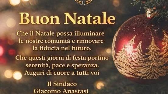 Natale a Petrosino: il messaggio di speranza del Sindaco Giacomo Anastasi alla comunità