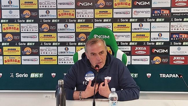 Trapani, Castori: “Il pareggio ci sta stretto, oggi meritavamo di vincere”