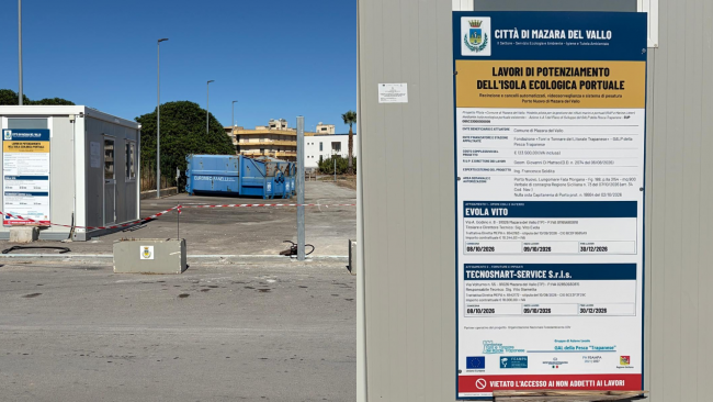 Mazara, al via i lavori per il potenziamento dell'Isola ecologica del porto nuovo
