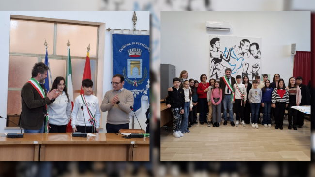 Cerimonia di insediamento a Petrosino del “Consiglio comunale delle bambine e dei bambini”