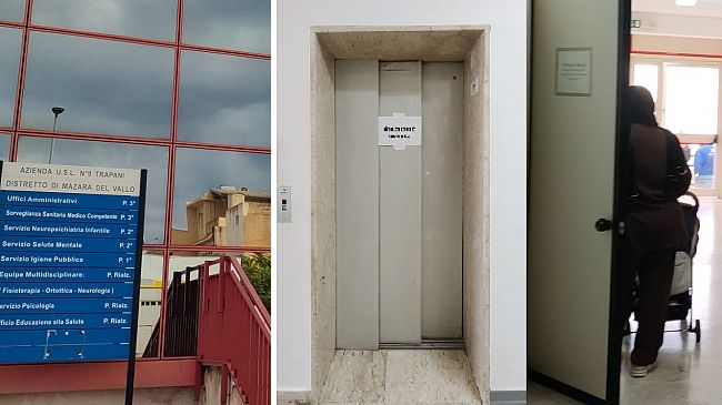 Mazara, fuori servizio l’ascensore per l’ambulatorio vaccinazioni bambini di via F. Tranquillina. Disagi per gli utenti
