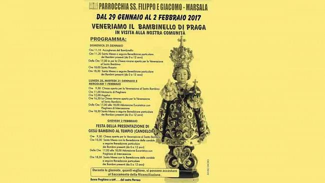 Marsala, in contrada Bufalata la Venerazione del Santo Bambino di Praga