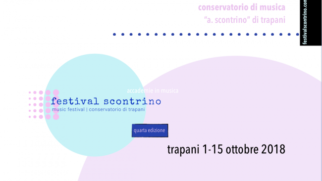 Festival Scontrino, 1-15 ottobre 2018  Concerto conclusivo dell’Orchestra del Conservatorio “Antonio Scontrino” diretta dal M° Simone Veccia, con solisti il fagottista Giorgio Mandolesi, il sassofonista Antonio Felipe Belíjar e i violinisti Daniela Cammarano e Samuele Galeano.