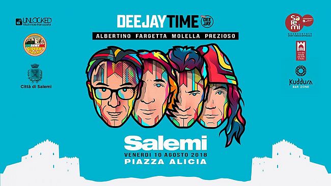 Deejay Time Reunion: Albertino, Fargetta, Molella e Prezioso a Salemi