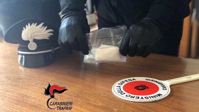 Operazione antidroga ad Alcamo: un arresto e 24 grammi di cocaina sequestrati