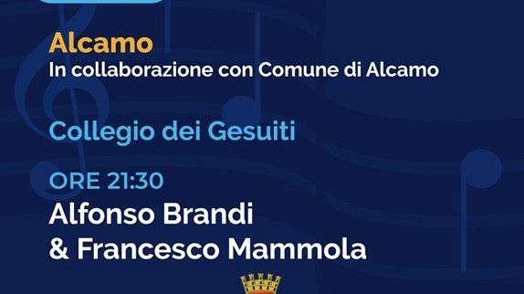 Ad Alcamo ritorna il Sicilia Jazz On Tour: domani al Collegio dei Gesuiti l'esibizione di Brandi & Mammola