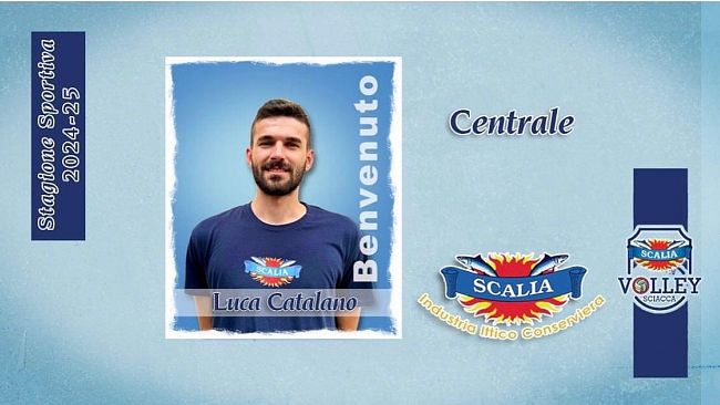 Il pallavolista mazarese Luca Catalano giocherà la prossima stagione in serie B con lo Scalia Volley Sciacca