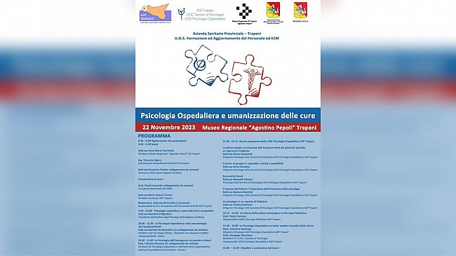 A Trapani la presentazione del libro “La Psicologia Ospedaliera in Italia, sentieri narrativi della clinica”