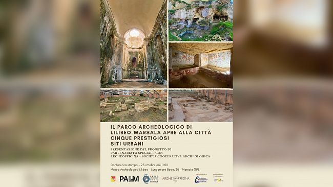 Al Parco Archeologico verrà illustrato il progetto di fruizione e gestione di 5 importanti siti demaniali