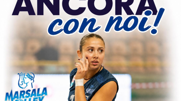 Il Ministro della Difesa resta al Marsala Volley - Confermata Luna Cicola 