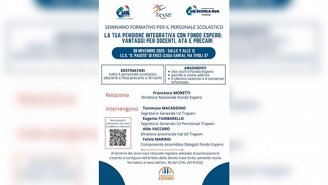 Scuola. Seminario della UIL su 