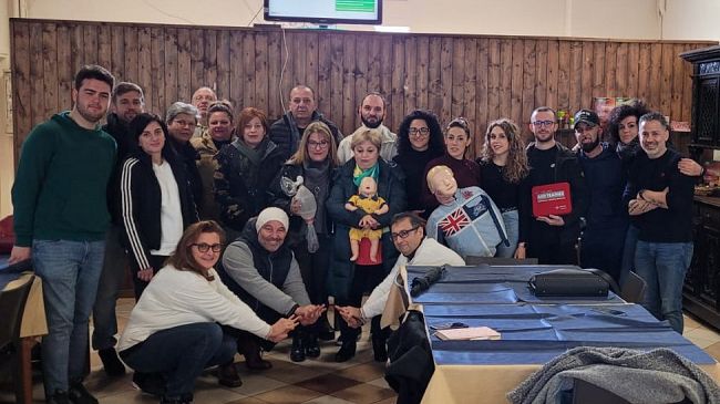 Il Rotary Club Marsala ha tenuto un corso BLSD ai soci dell'Associazione Arcobaleno ONLUS 
