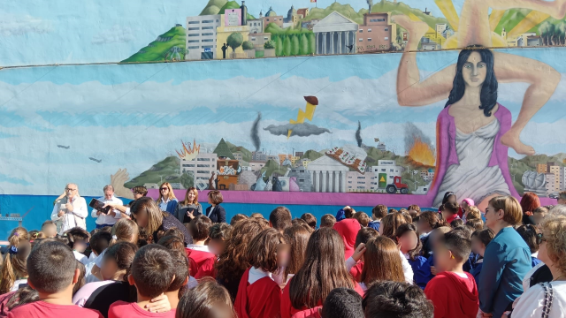 Erice. Democrazia Partecipata: inaugurato un murale alla scuola Mazzini
